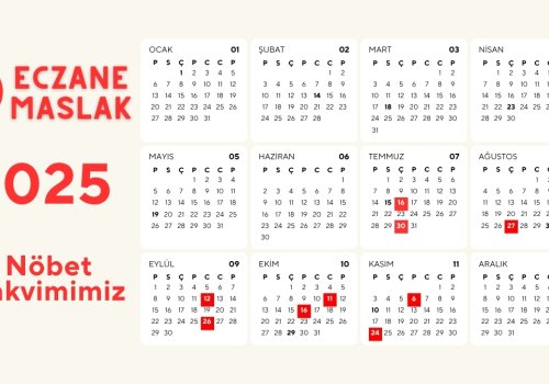 2025 Nöbet Takvimimiz